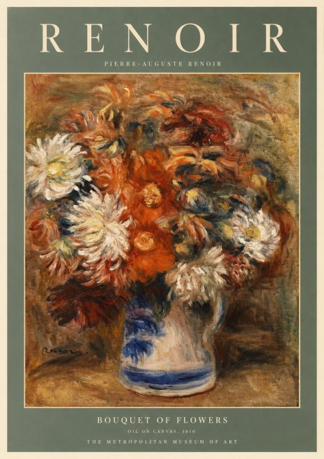 Renoir Bouquet of Flowers No2 - Poster