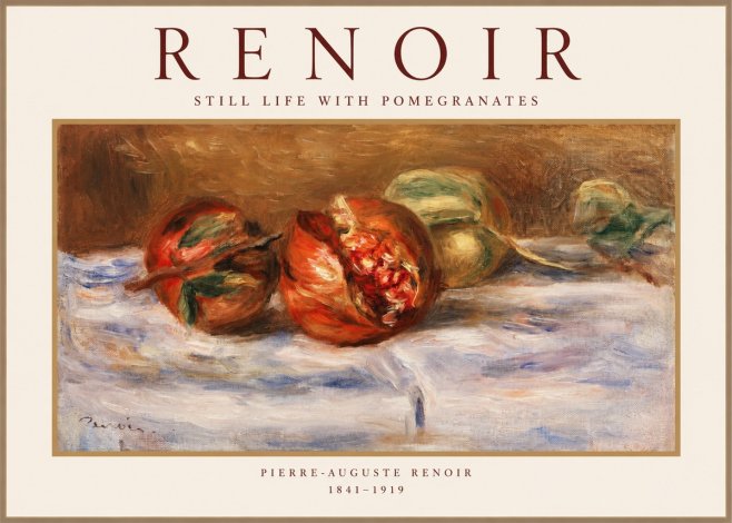 Renoir Still Life with Pomegranates No1 - Poster