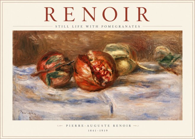 Renoir Still Life with Pomegranates No3 - Poster