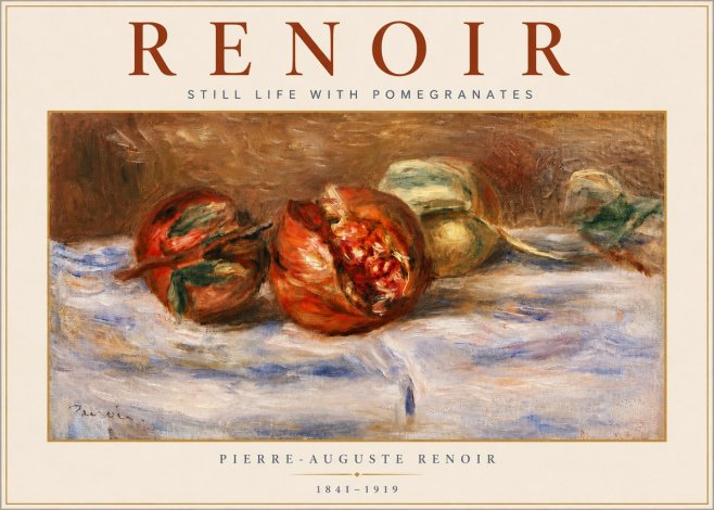Renoir Still Life with Pomegranates No4 - Poster