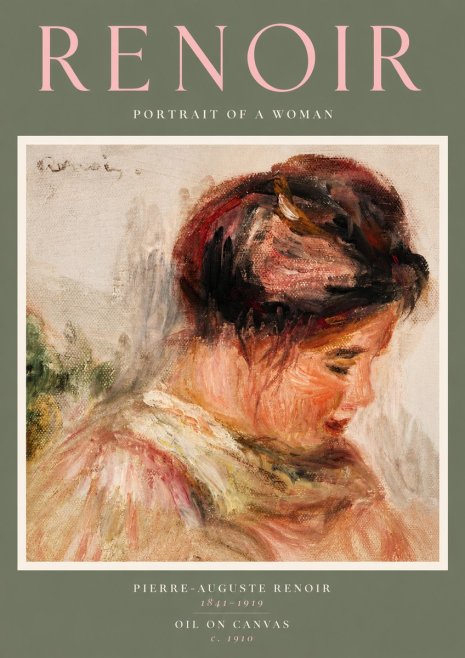 Renoir Portrait of a Woman No2 - Poster