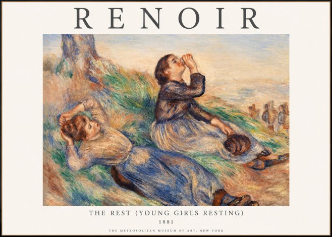 Renoir The Rest (Young Girls Resting) No1 - Poster