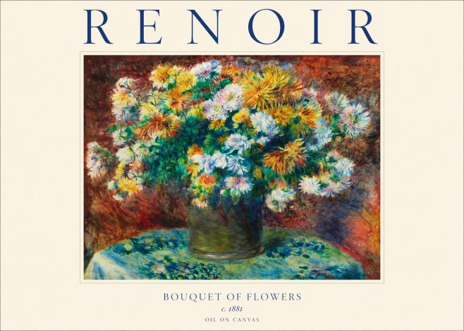Renoir Bouquet of Flowers No1 - Poster