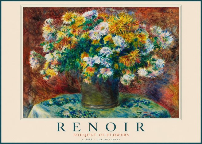 Renoir Bouquet of Flowers No2 - Poster