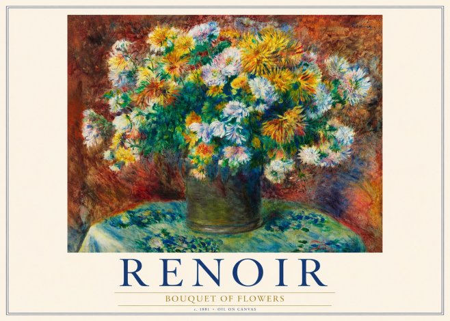 Renoir Bouquet of Flowers No3 - Poster