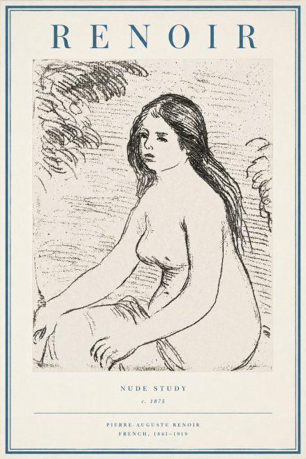 Renoir Nude Study No2 - Poster