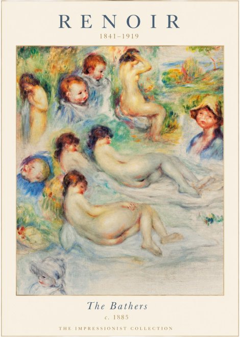 Renoir The Bathers No1 - Poster