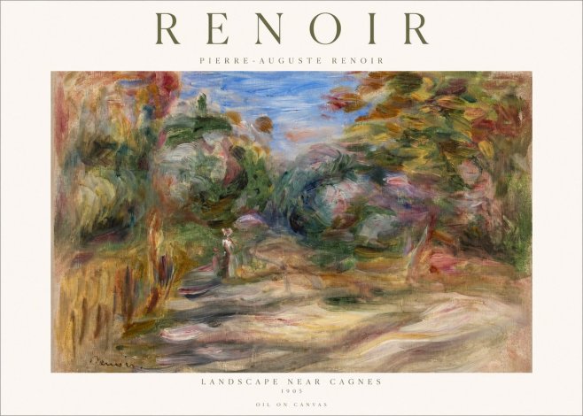 Renoir Landscape Near Cagnes No1 - Poster