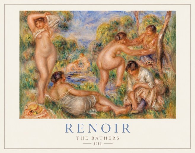Renoir The Bathers No1 - Poster