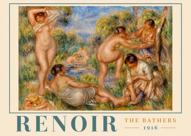 Renoir The Bathers No2 - Poster