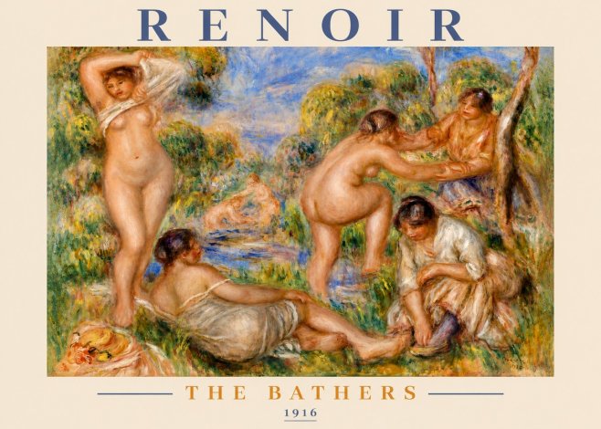 Renoir The Bathers No3 - Poster