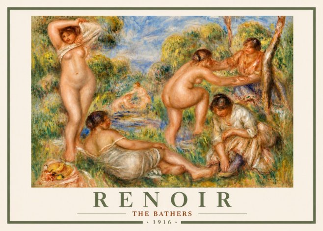 Renoir The Bathers No4 - Poster