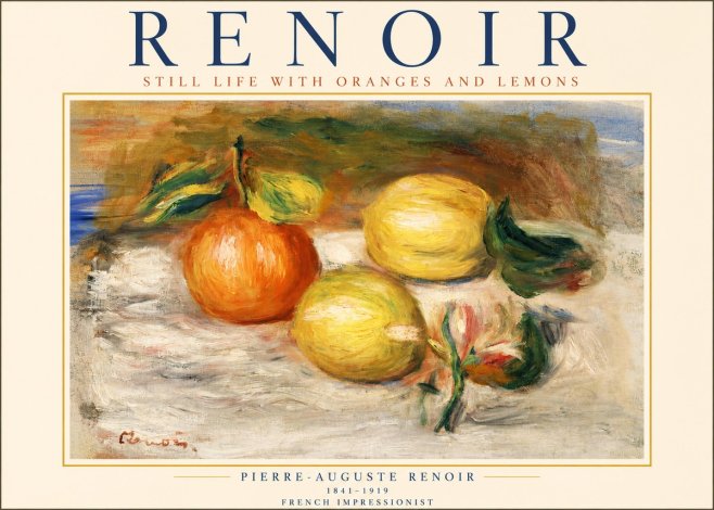 Renoir Still Life with Fruit II No2 - Poster