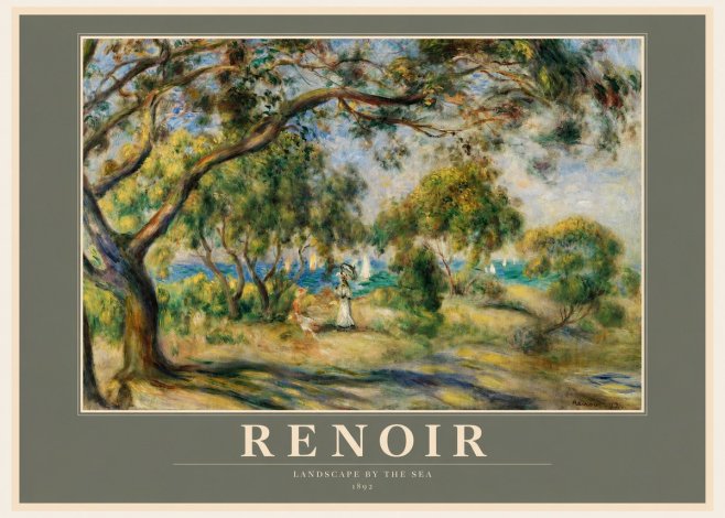 Renoir Landscape Near Cagnes IV No2 - Poster