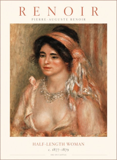 Renoir Half-length Woman No1 - Poster