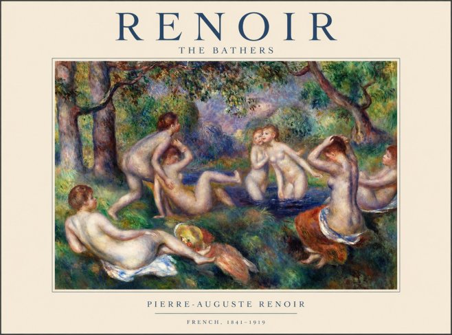 Renoir The Bathers No1 - Poster