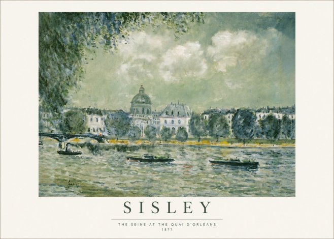 Sisley The Seine at the Quai D'orléans No1 - Poster