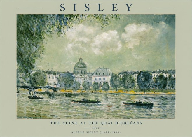 Sisley The Seine at the Quai D'orléans No2 - Poster