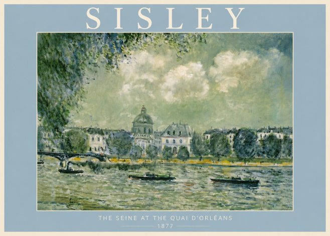Sisley The Seine at the Quai D'orléans No4 - Poster