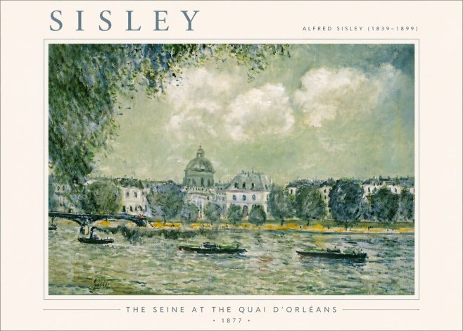 Sisley The Seine at the Quai D'orléans No6 - Poster