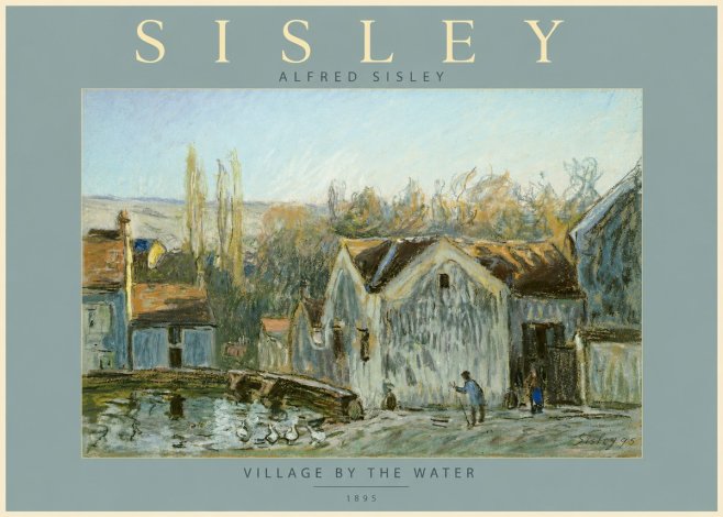 Sisley Village by the Water No2 - Poster