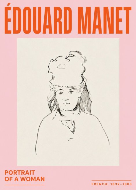 Édouard Manet Portrait of a Woman No5 - Poster