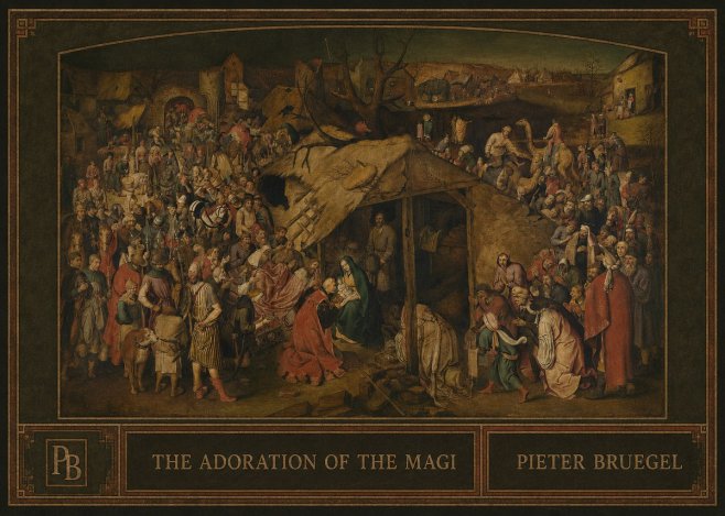 Pieter Bruegel The Adoration of the Magi No4 - Poster