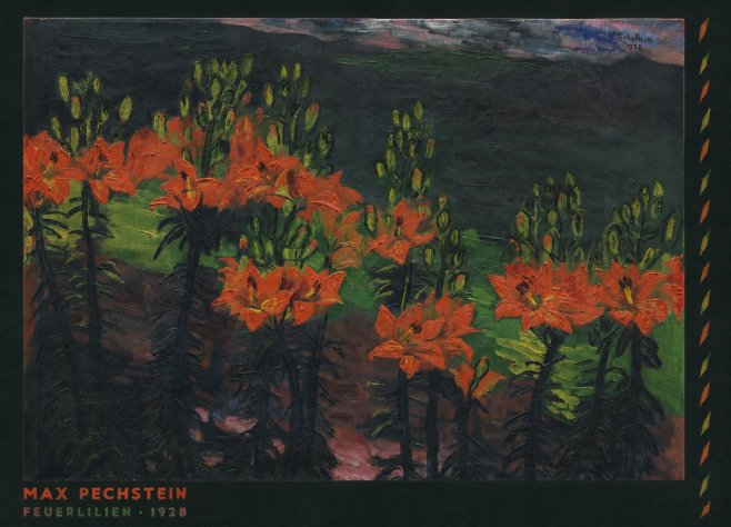 Max Pechstein Feuerlilien No6 - Poster