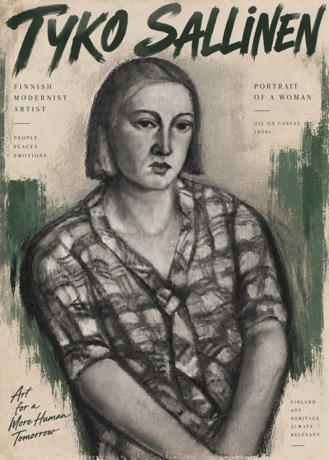 Tyko Sallinen Portrait of a Woman I No6 - Poster