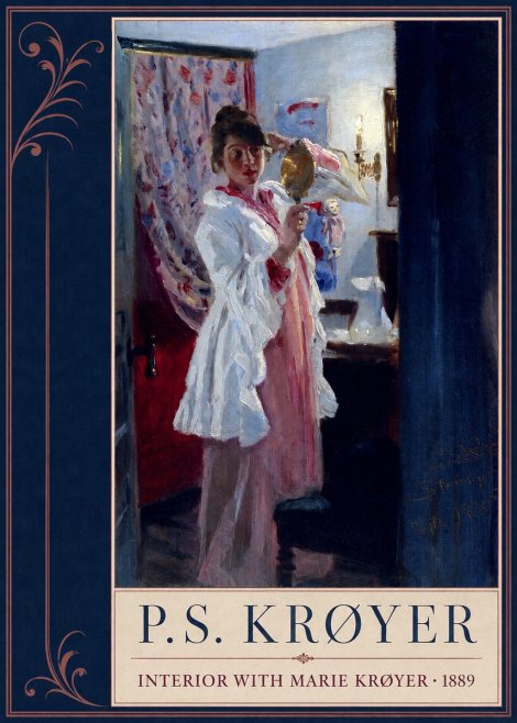 P.S. Krøyer Interior with Marie Krøyer No2 - Poster