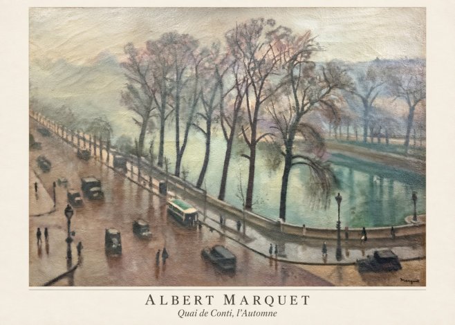 Albert Marquet Quai De Conti, L'automne No4 - Poster