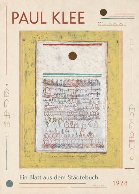 Paul Klee Ein Blatt Aus Dem Städtebuch No3 - Poster