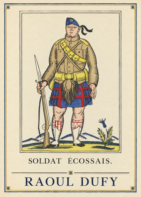 Raoul Dufy Soldat Écossais. No4 - Poster