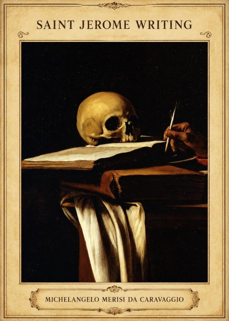 Michelangelo Merisi da Caravaggio Saint Jerome Writing III No5 - Poster
