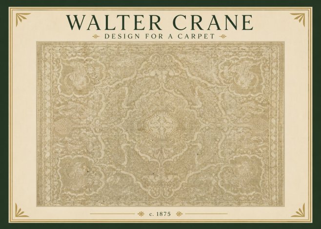 Walter Crane Design for a Carpet No3 - Poster