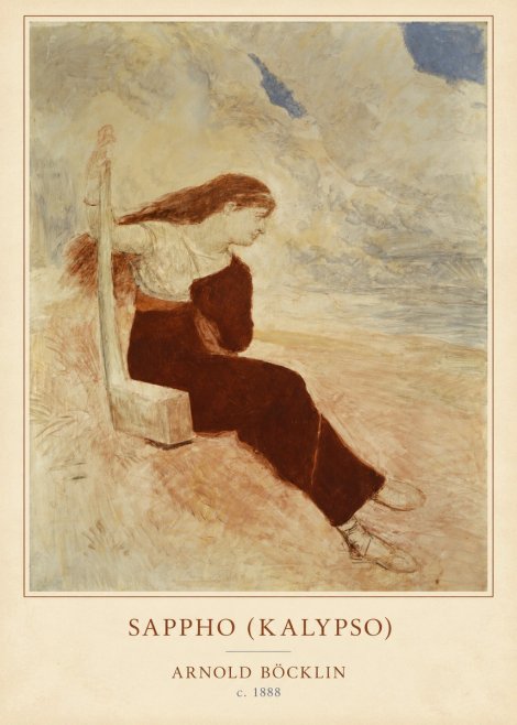 Arnold Böcklin Sappho (Kalypso) No4 - Poster
