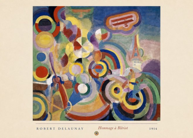 Robert Delaunay Hommage À Blériot 1914 No4 - Poster
