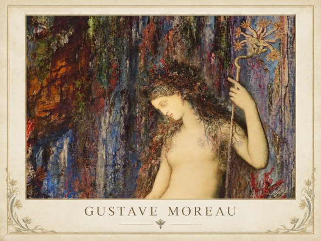 Gustave Moreau The Flower with the Human Head No1 - Poster