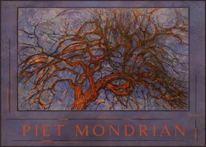 Piet Mondrian The Red Tree No3 - Poster