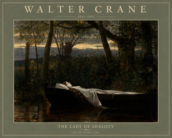 Walter Crane The Lady of Shalott No4 - Poster