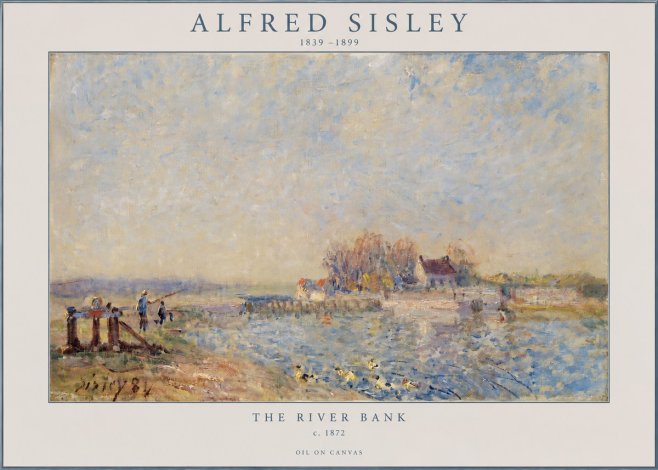 Sisley The River Bank I No2 - Poster