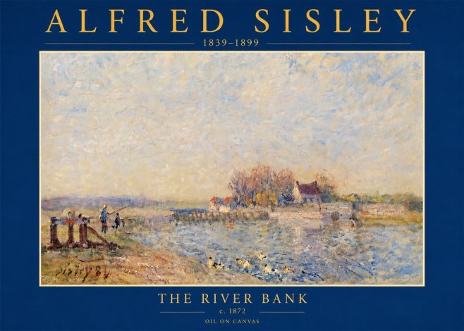Sisley The River Bank I No5 - Poster