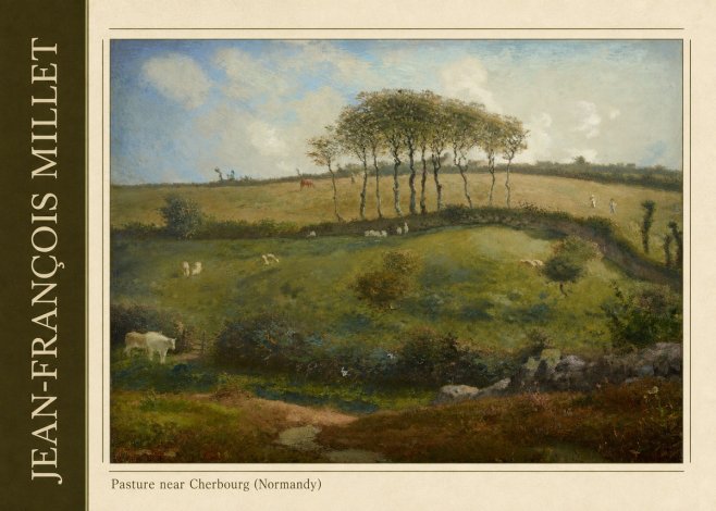 Jean-François Millet Pasture Near Cherbourg (Normandy) No2 - Poster