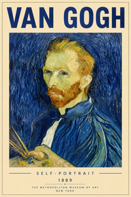 Van Gogh Self-portrait I No5 - Poster