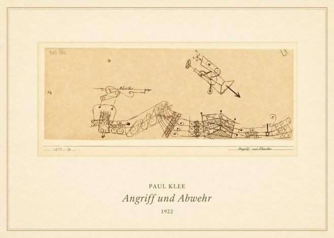 Paul Klee Angriff Und Abwehr No5 - Poster