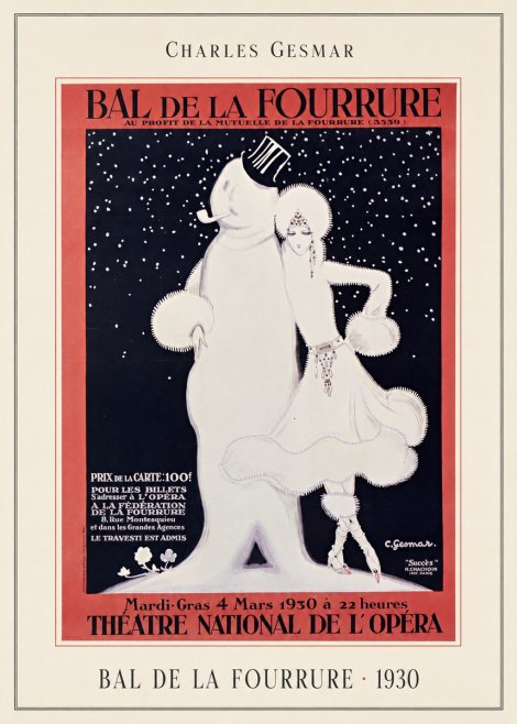 Charles Gesmar Bal De La Fourrure II No4 - Poster