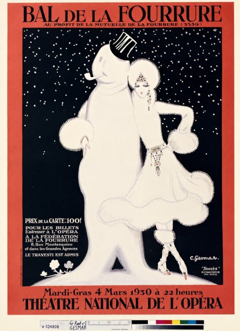 Charles Gesmar Bal De La Fourrure II No6 - Poster