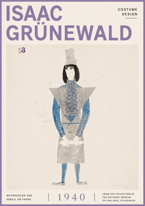 Isaac Grünewald Costume Design X No6 - Poster