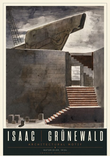 Isaac Grünewald Architectural Motif II No5 - Poster