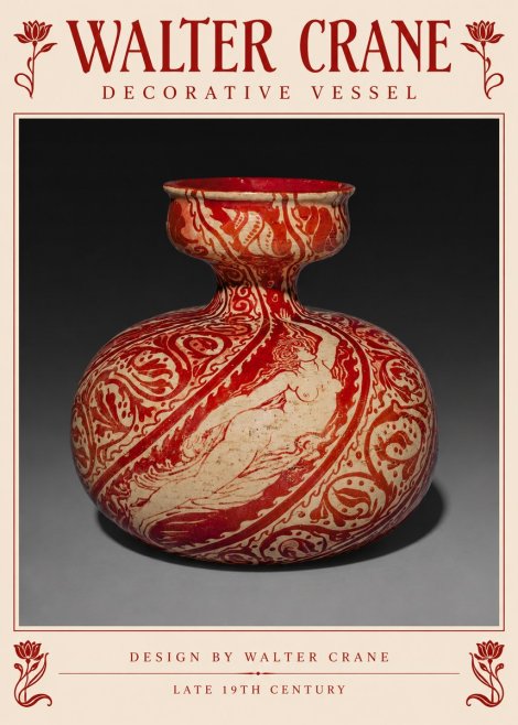 Walter Crane Decorative Vessel No5 - Poster